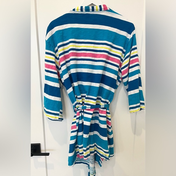 Vintage Y2K Paul Frank Women’s Striped Lightweight Robe Sleepwear Size L/XL - Picture 4 of 11